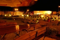 Port Wiwa Augustów nocą