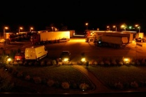 Port Wiwa Augustów nocą